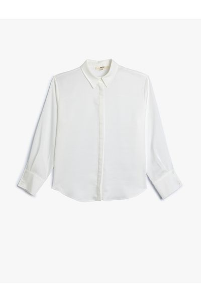 Koton LonG Sleeve Classic Shirt - Regular Fit