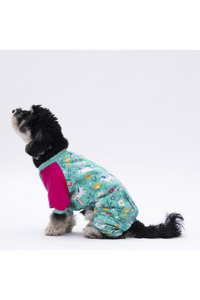 Pawstar Mint Unicorn Cat Dog Pajamas Cat Dog Jumpsuit Cat Dog Outfit