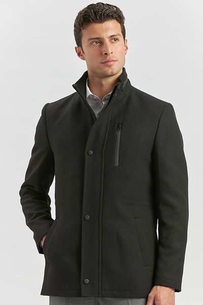 İmza Καπιτονέ παλτό με γιακά Slim Fit Black Stamp - Καπιτονέ επένδυση, 1008245150