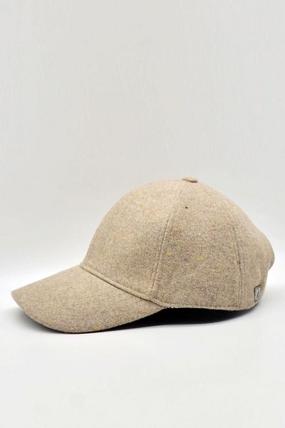 Külah Men's Baseball Cap Wool Winter Cap-Beige