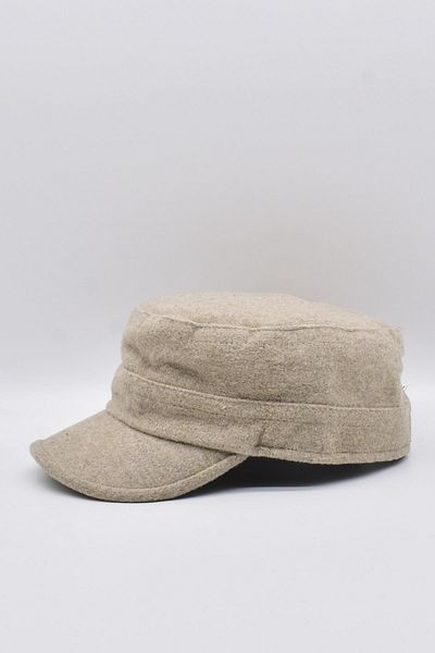 Külah Men's Castro Hat Cap Outdoor Wool Castro Cap Camel