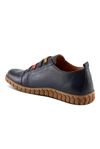 İNZE AYAKKABI Справжня шкіра Синій повсякденний взуття Назва моделі: ZÜMRÜT
