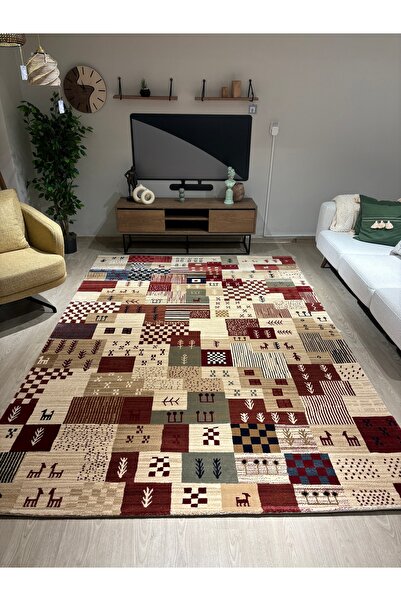 MaVaux Yılbaşı Geyik Desenli Özel Makine Dokuma Özgü Desenli  Yumuşak Zeminli...