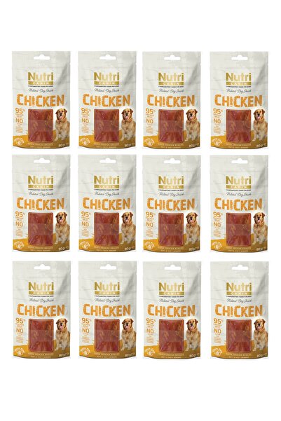 Nutri Canin Tavuklu Fileto Tahılsız Köpek Ödülü 80 Gr. X 12 Adet