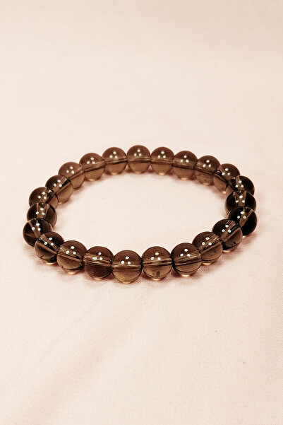 Royaleks Smoky Quartz Natural Stone Bracelet Boxed