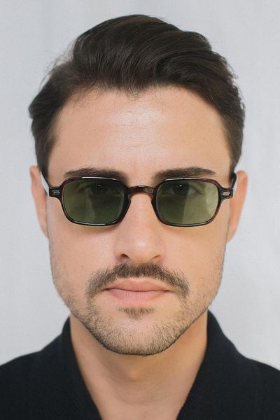 Bilge Karga Zenow Leopard Green Men's Sunglasses