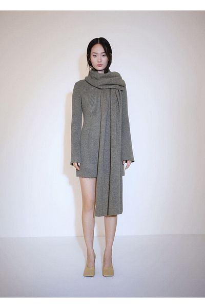 MANGO Woman Ribbed Short Dress