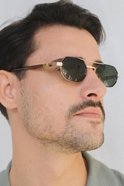 Bilge Karga Marny Gold Green Men's Sunglasses