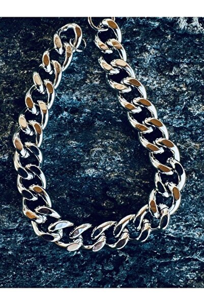 Medusa Accessories Hip hop Kalın Küba Zincir Erkek Bileklik Kalın Çelik Erkek...