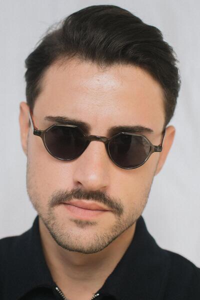 Bilge Karga Paula Gray Leopard Black Men's Sunglasses