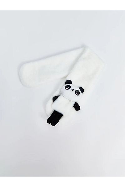 LC Waikiki Lcw Accessories Ecru Panda Figured Girl's Neck Collar