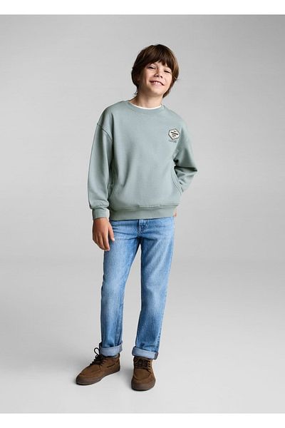 MANGO Kids Hanorac din bumbac cu model