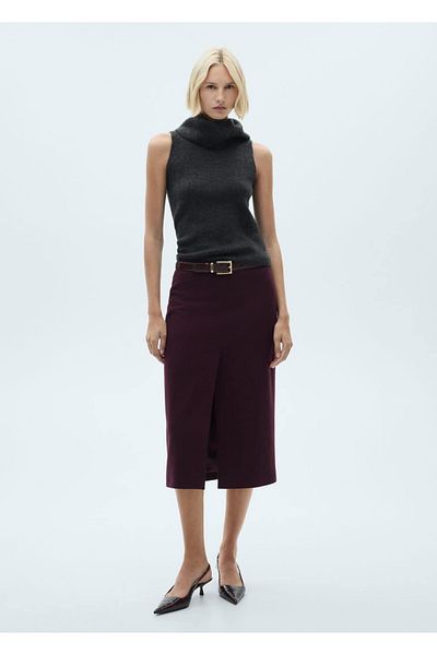MANGO Woman Turtleneck Knitwear Blouse