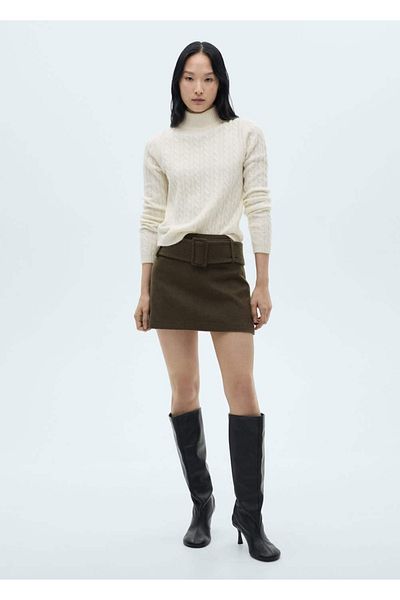 MANGO Woman Knit Detailed Knitwear Sweater