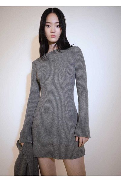 MANGO Woman Ribbed Short Dress