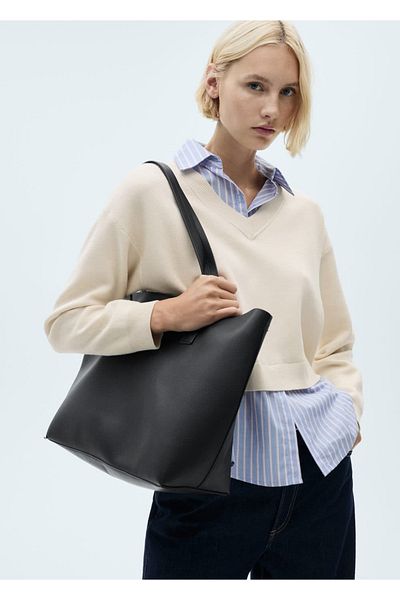 MANGO Woman Combined shirt sweater