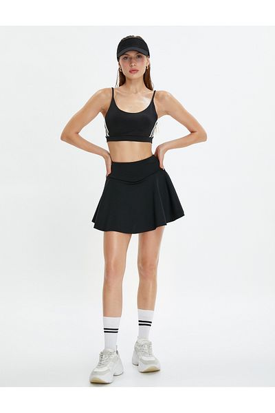 Koton Mini Tennis Skirt with Tights Scuba Fabric