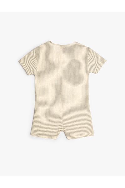 Koton Kombinéza Crew Neck Krátký rukáv Bavlna Detailní