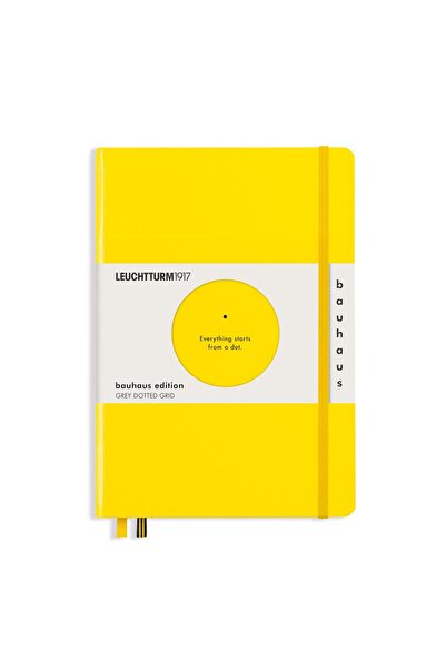 Leuchtturm1917 Not Defteri Medium (A5), Sarı,  Bauhaus Edition