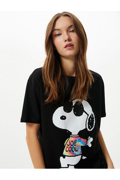 Koton 4sal10025ık Women's T-shirt Black