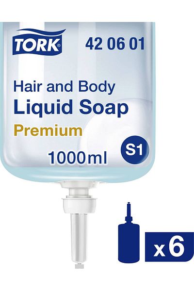 TORK Premium Cartridge Liquid Soap 1 Liter 6 Pieces in a Box