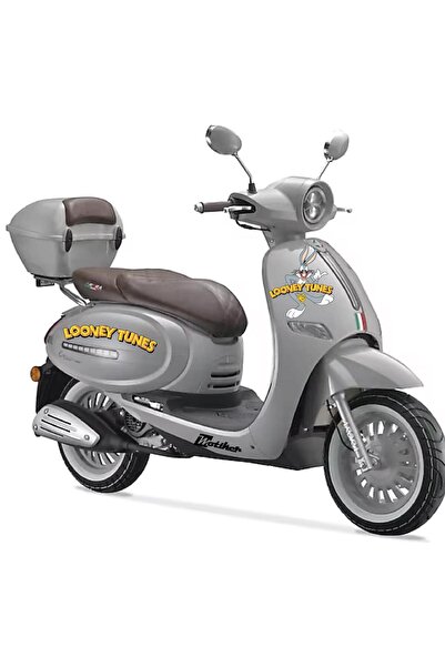 Motiker Scooter Looney Tunes Desen Evrensel Set Sticker Etiket Kaplama Modeli