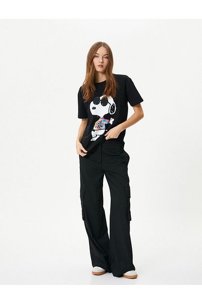 Koton 4sal10025ık Women's T-shirt Black