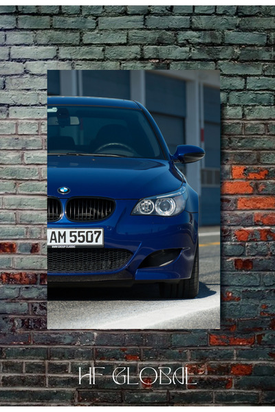 Sticksy E60 BMW M5 Çerçevesiz Poster 33x48 BMW Posteri