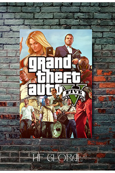 Sticksy Grand Theft Auto Gta V | Gta 5 Oyun Posteri Kalın Parlak Kuşe Kağıdı ...