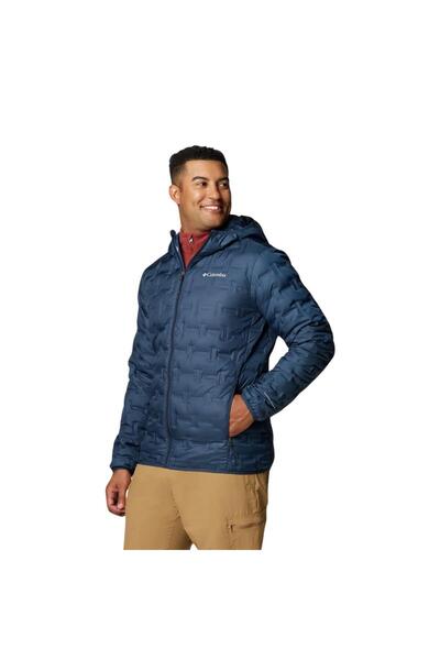 Columbia Delta Ridge Ii down Hooded Jacket Men's Navy Blue Coat