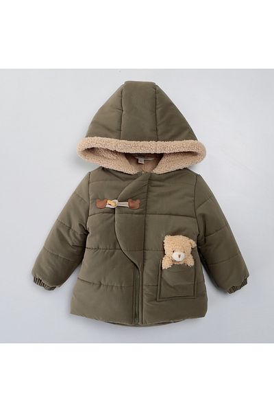 Midimod Gold Boy's Teddy Bear Coat
