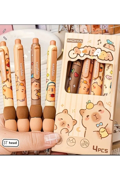 senacacollection قلم جل قابل للمسح بنمط كابيبارا