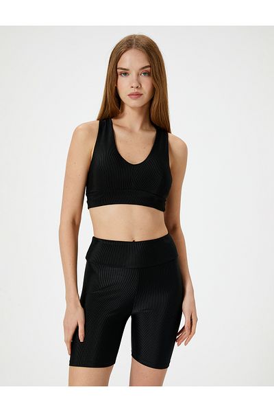 Koton Jambiere motociclist cu nervuri, talie înaltă, slim fit