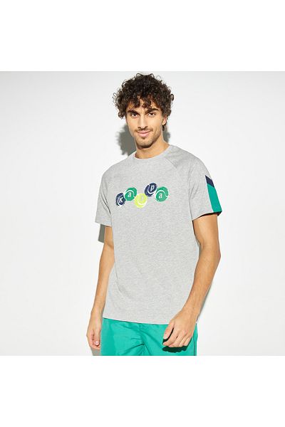 Kappa Graphic Print T-shirt with Raglan Sleeves and Round Neck