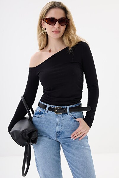 BarB Asymmetric Cotton Body - Black