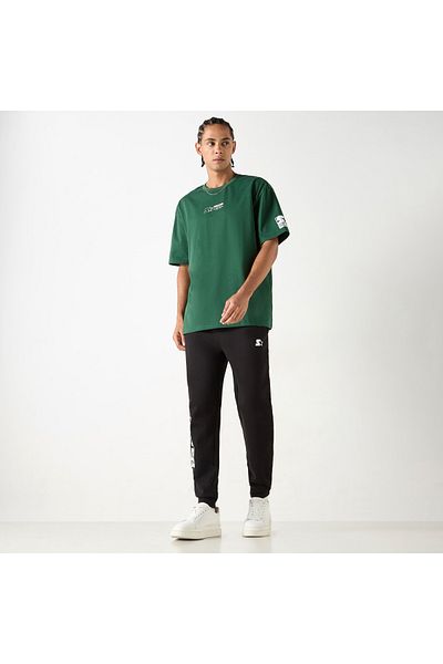 Starter Typographic Print T-shirt with Short Sleeves and Crew Neck