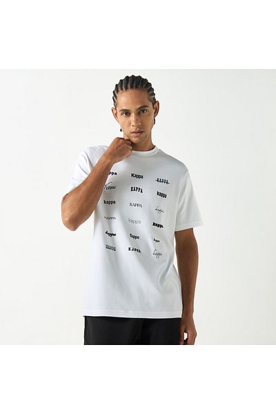 Kappa Logo Print T-shirt with Crew Neck and Short Sleeves