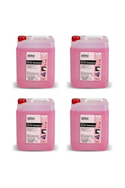 BİRKA 5 كجم.4 قطع من منظف اليدين السائل بيركا - روز