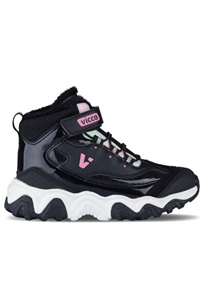 Kids Club Shoes Vicco D'lites Radus Phylon Kauçuk Taban Yünlü Ortopedik Çocuk Bot SİYAH
