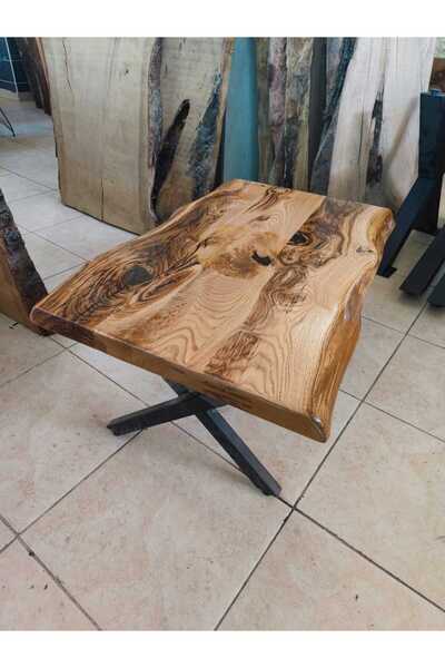 KÜTÜK MOBİLYA DİZAYN KESTANE AĞACI ORTA SEHPA 100x70