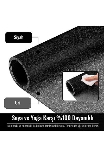 KlasseGear لوحة ماوس جلدية مزدوجة اللون مقاس 80 × 40 سم لأجهزة الكمبيوتر المحمول والكمبيوتر - أسود ورمادي داكن