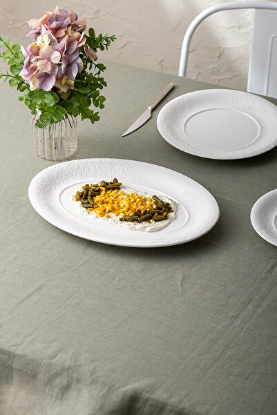 İSTANBUL PORSELEN Istanbul Porcelain Magnolia Boat Plate 35 cm