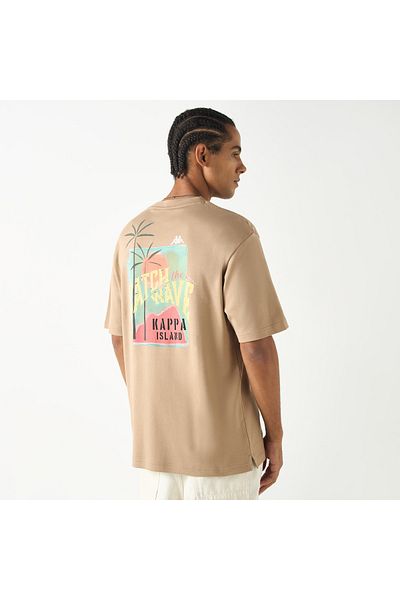 Kappa Graphic Print T-shirt with Short Sleeves