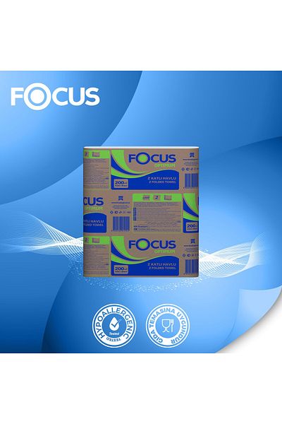 Focus Optimum Z Folded Towels 36 Packs of 200 20 X 24 Cm