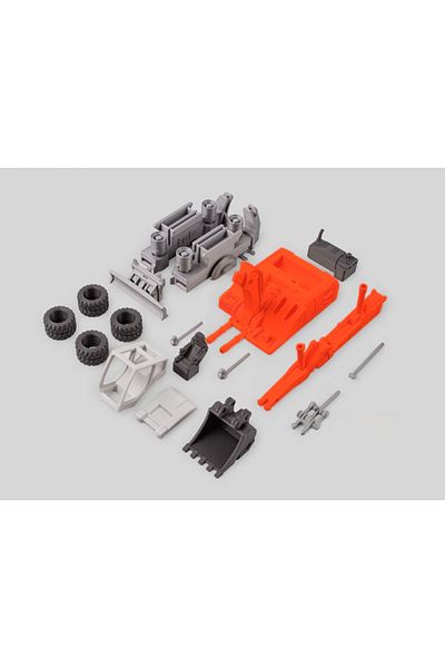 Solo Game Excavator, Educational Toy Solego Toy Construction Set for Kids Age 7 and up 30 cm