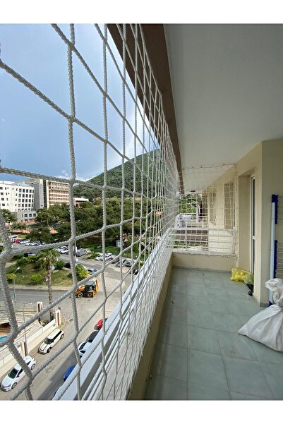 Store Balkon çoçuk güvenlik filesi 7x1.80m 6mm kalınlığında 10x10 göz aralıkl...