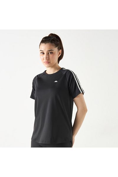 Kappa Logo Print T-shirt with Crew Neck and Short Sleeves