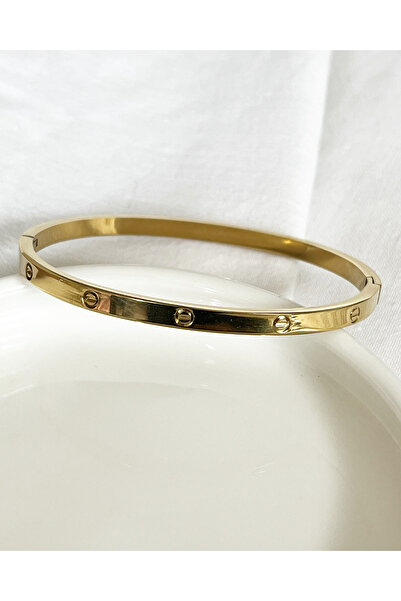 LİLAAKSESUAR Çelik kelepçe bileklik