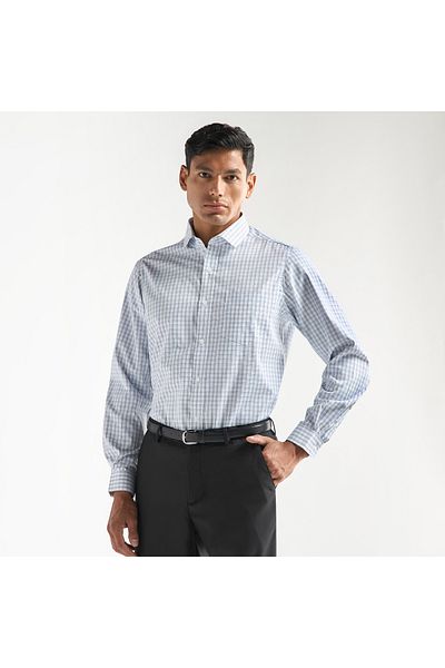 FAV Regular Fit Checked Shirt with Chest Pocket