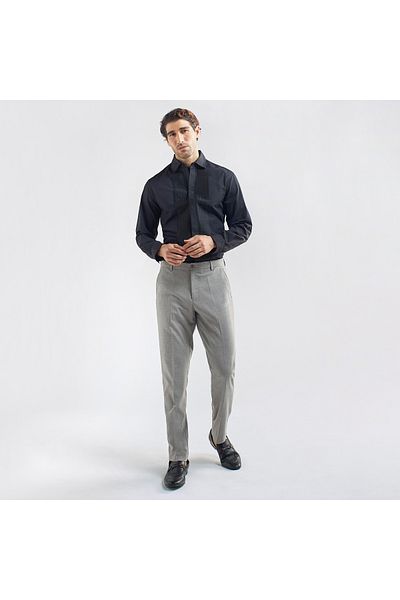 FAV Regular Fit Pintuck Shirt with Long Sleeves